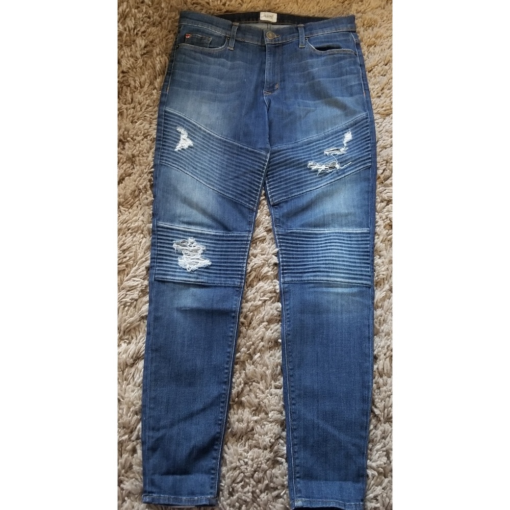 HUDSON BROOKLYN MOTO SUPER SKINNY JEANS - Picture 4 of 8